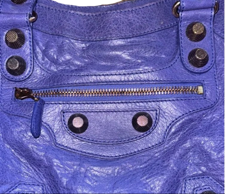Balenciaga Agneau Giant 21 City Bleu Lavande (Purple)