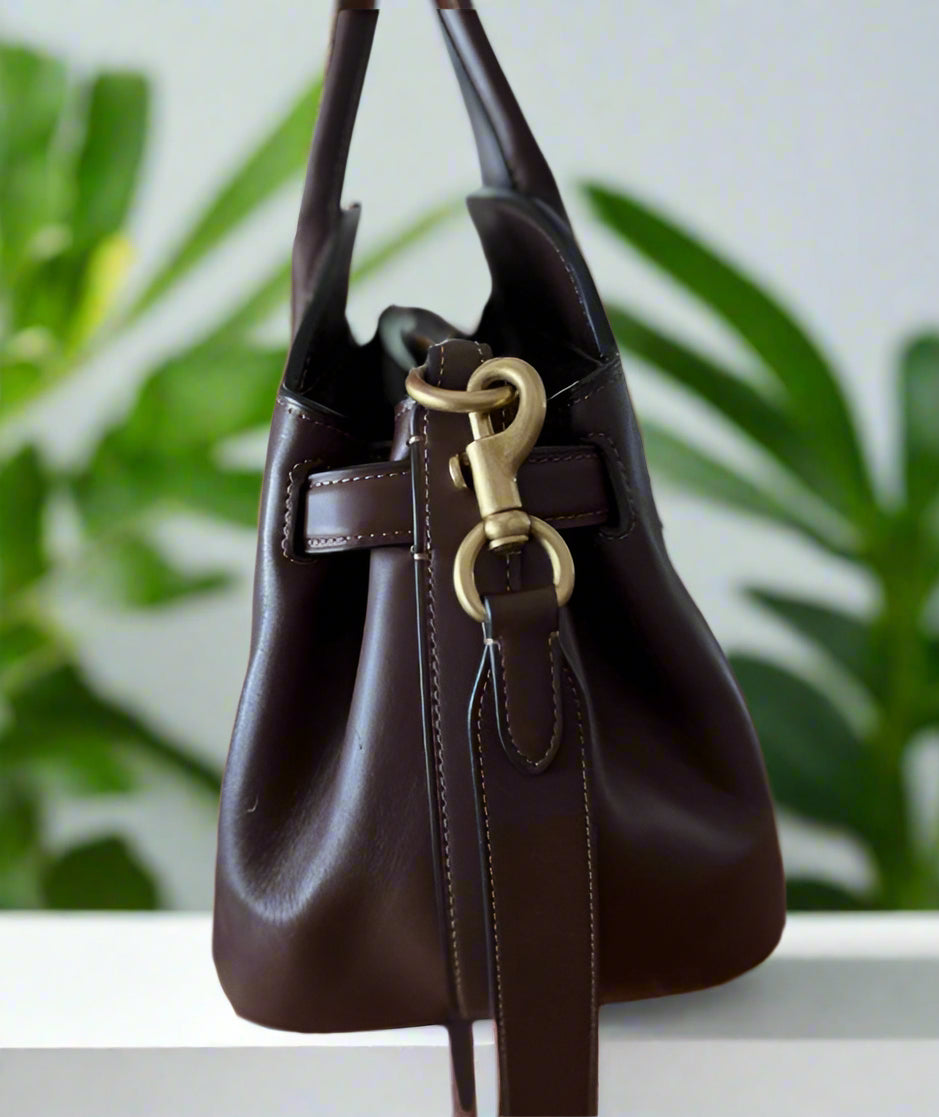 Coach Empire 35 Satchel Dark Brown
