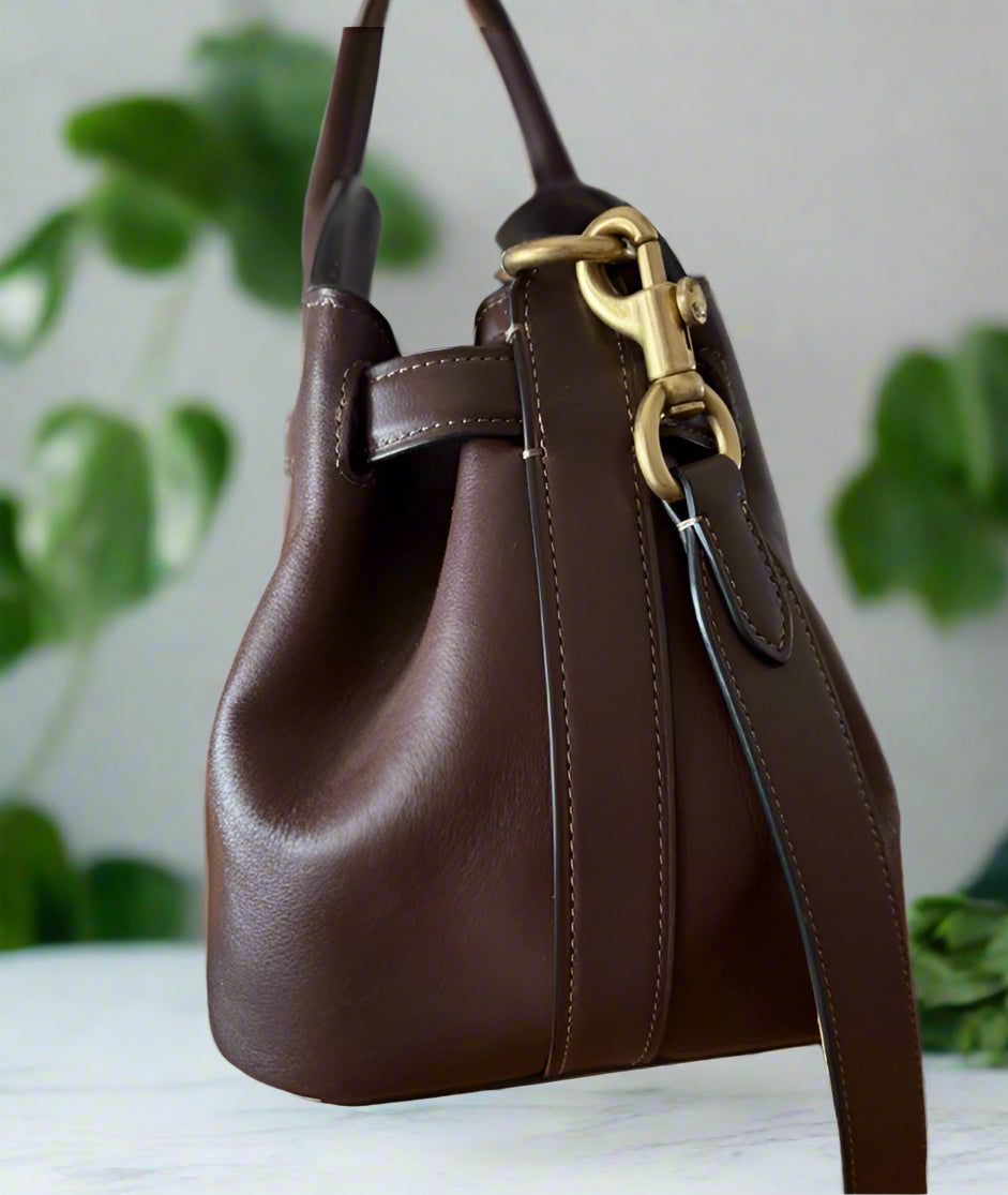 Coach Empire 35 Satchel Dark Brown