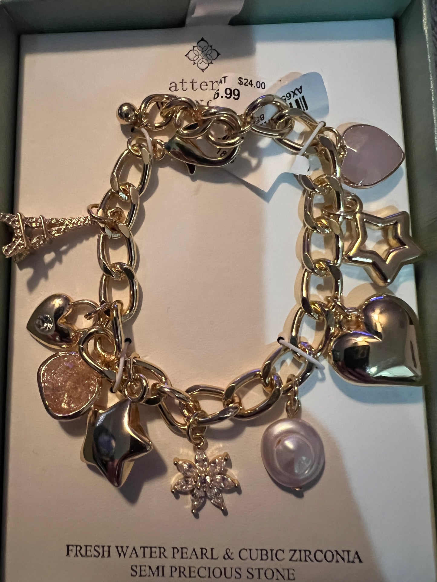 Atterri Gold Charm Bracelet