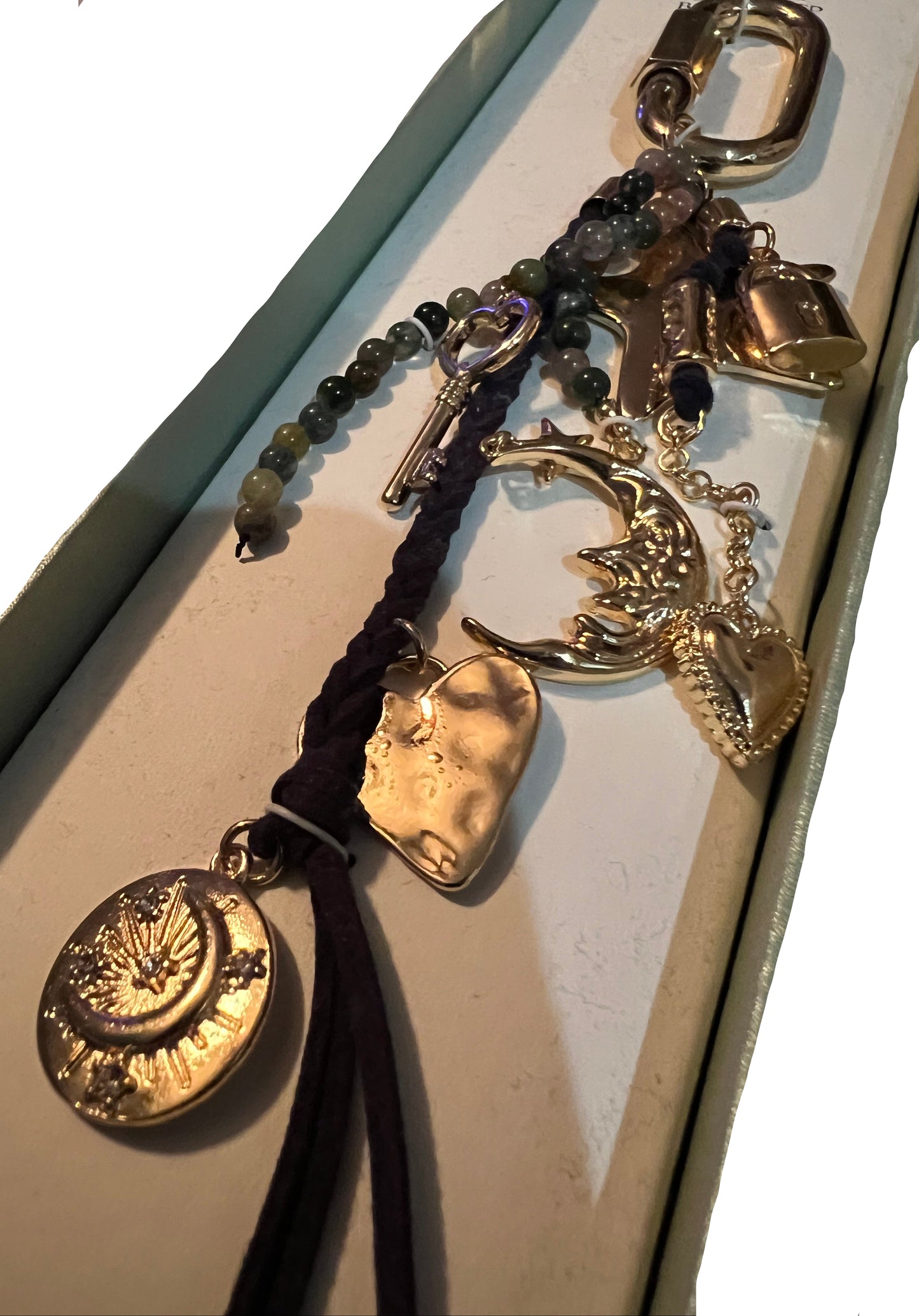 Atterri Navy & Gold Bag Charm