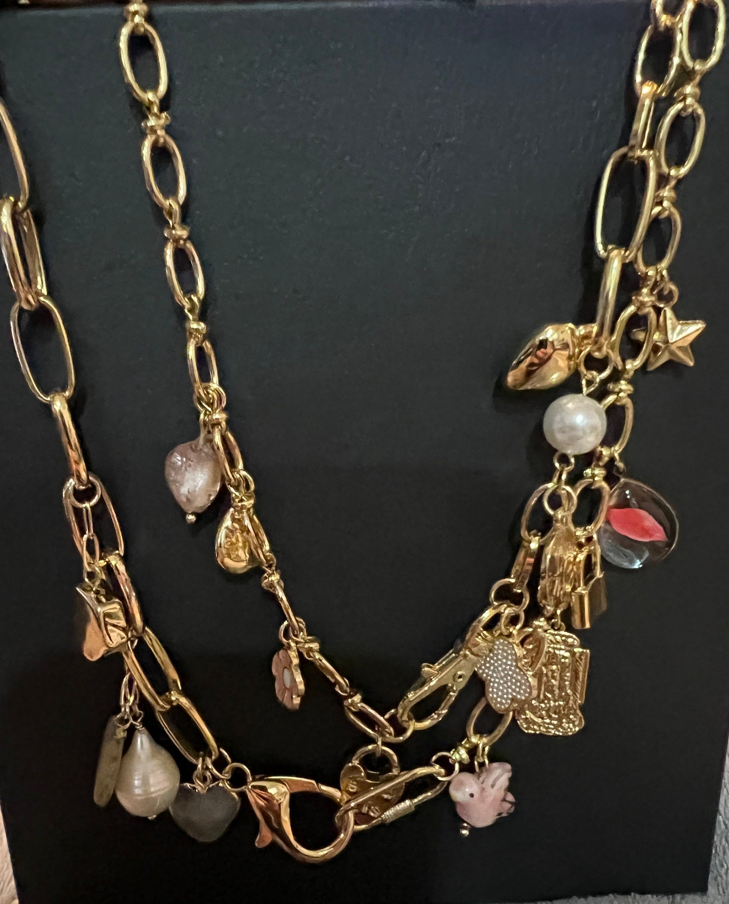 Atterri Double Strand Charm Necklace
