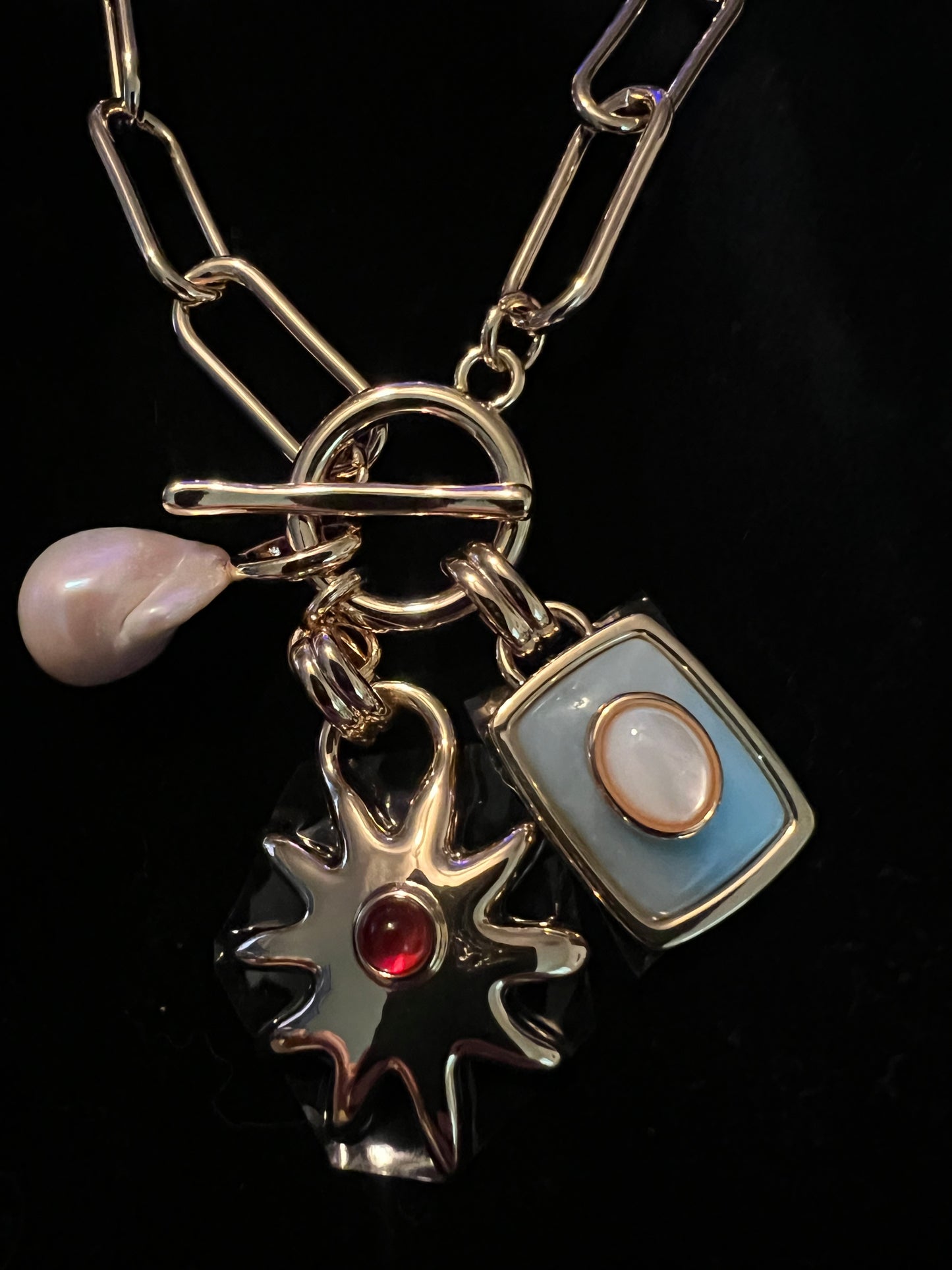 Piper K Pendant Charm Necklace
