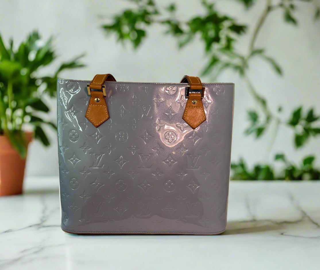 Louis Vuitton Blue Vernis Monogram Houston