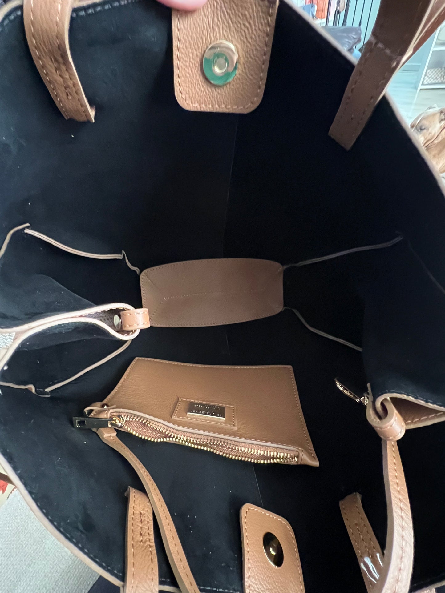 Viola Brown Leather Tote
