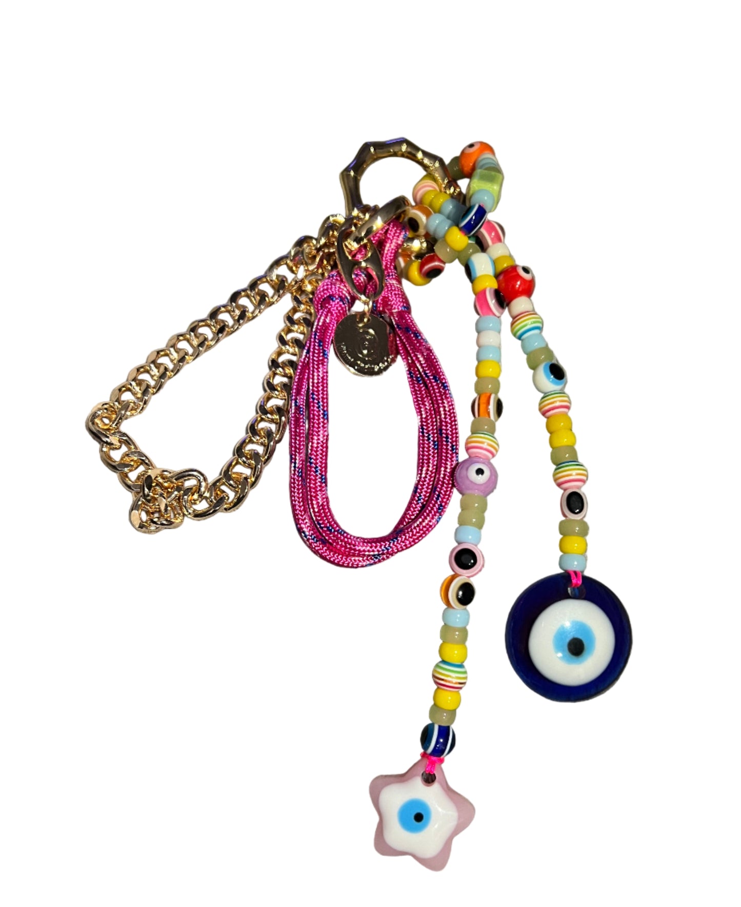 Fuschia Fortune Bag Charm