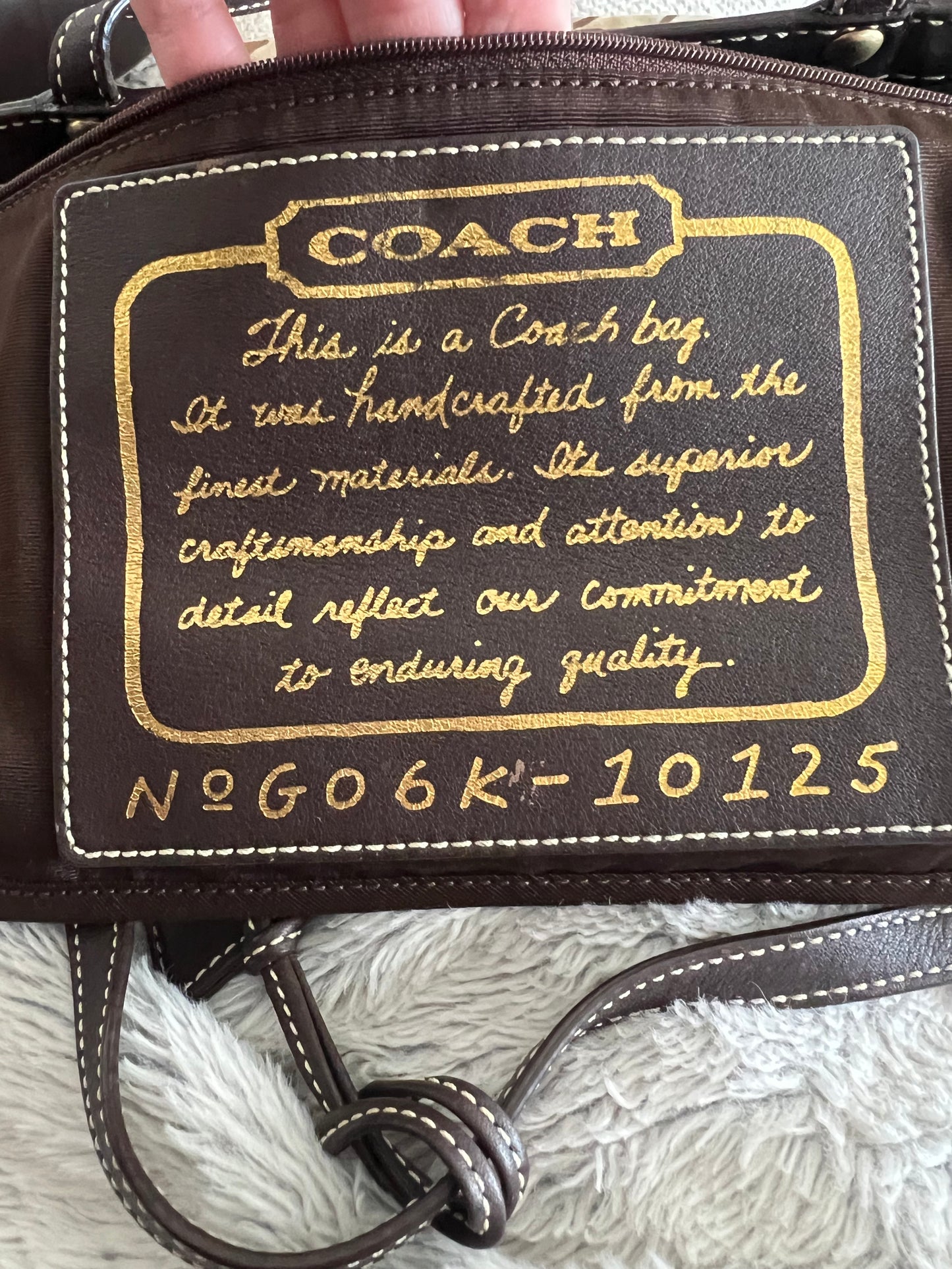 Coach Brown Signature Tote