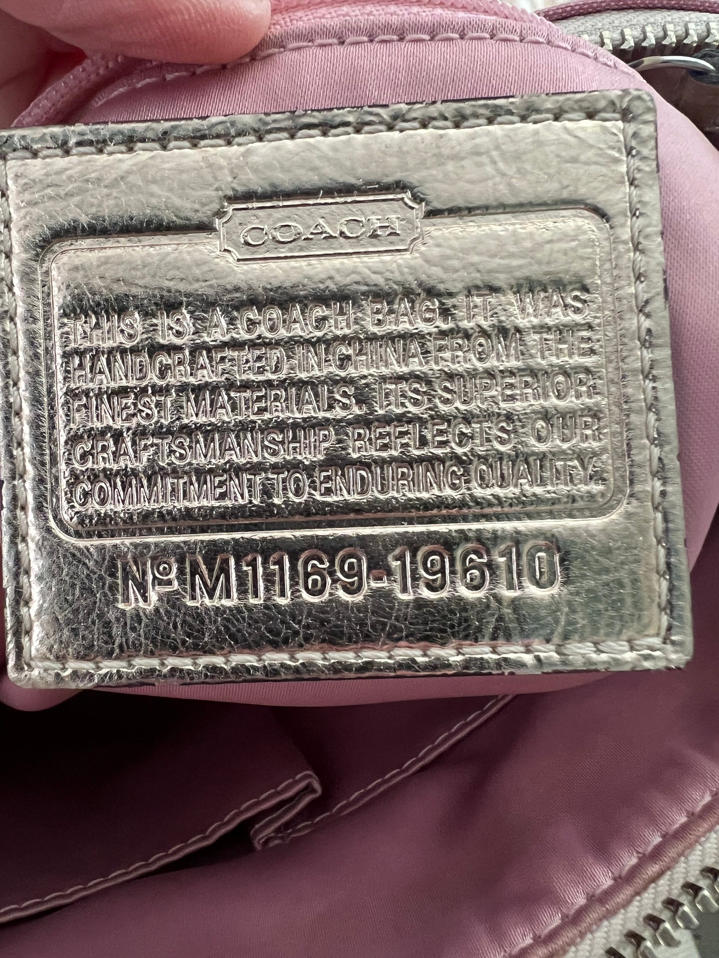 Coach Poppy Sequin Plaid Devon Bag