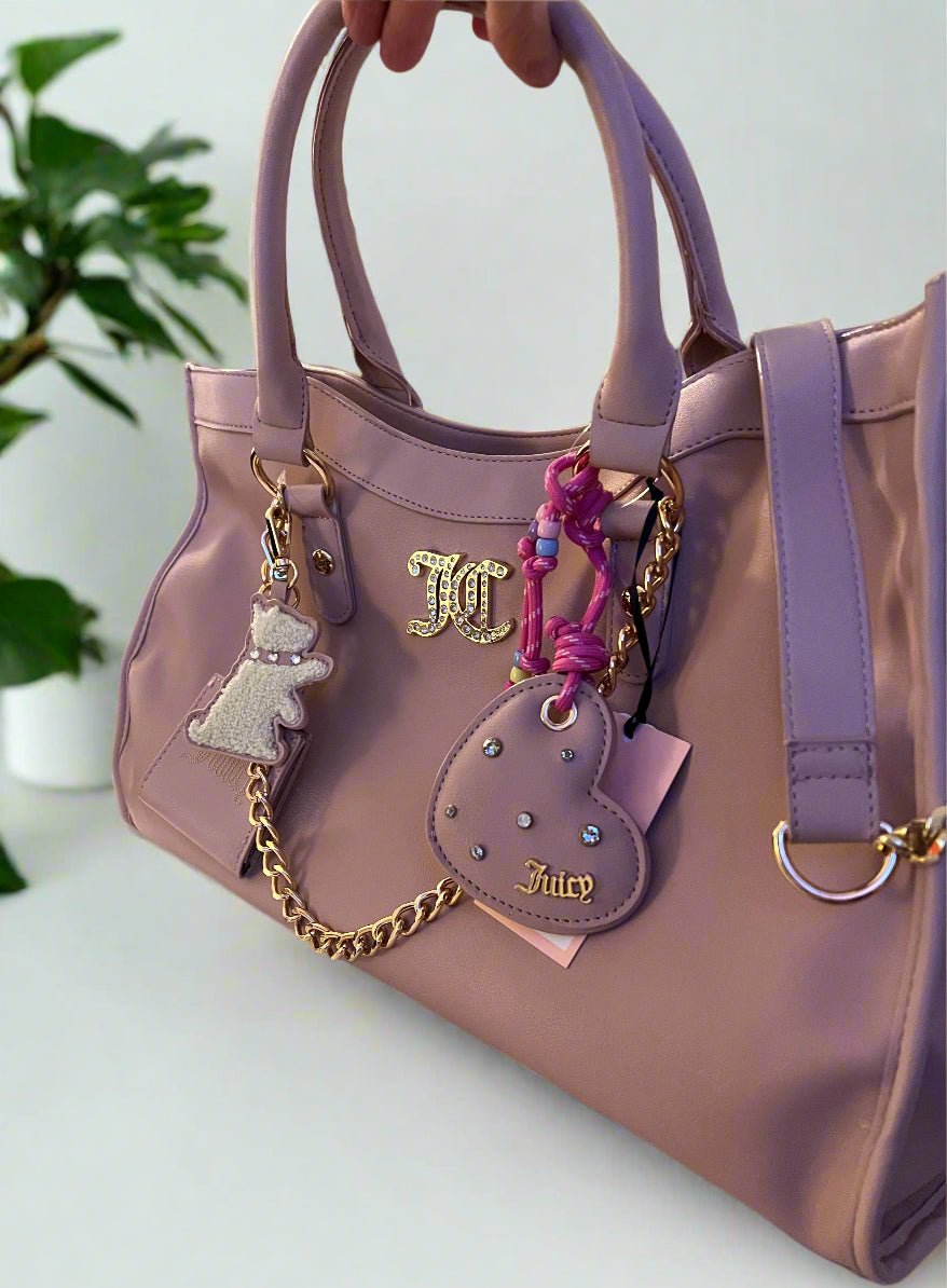 Juicy Couture Pink Tote Bag with Charms