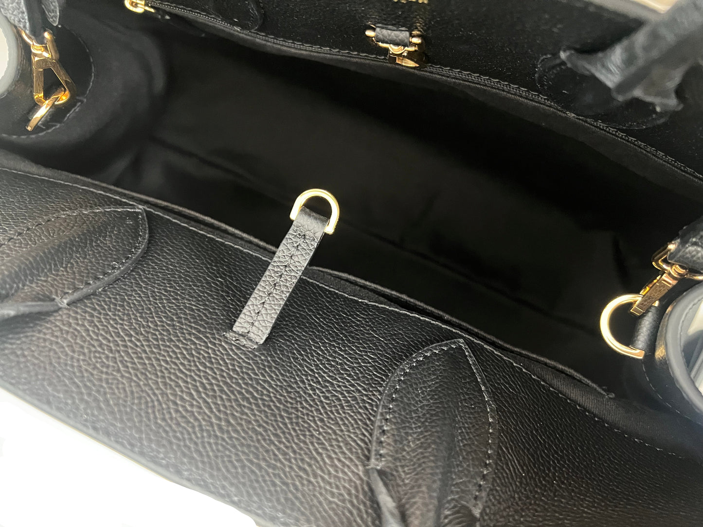 DeMellier The Hudson Black Leather Satchel