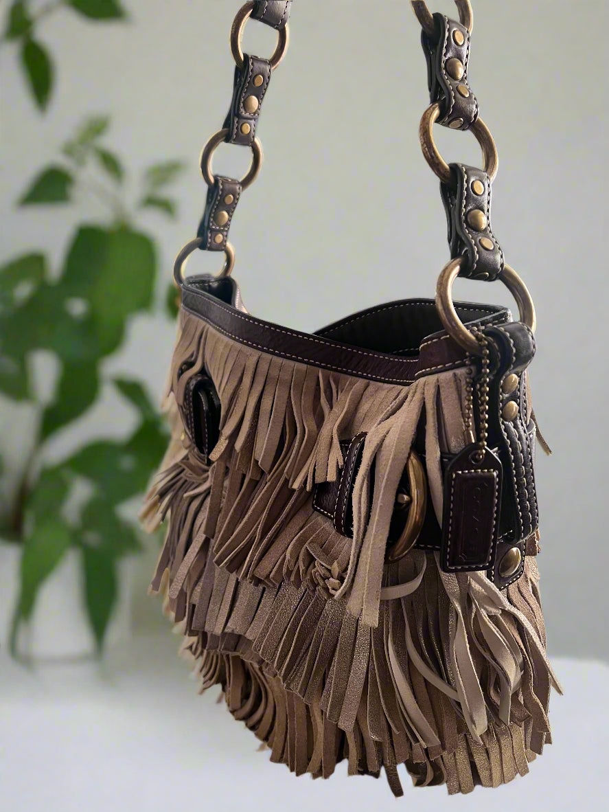 Coach Suede Fringe Bag