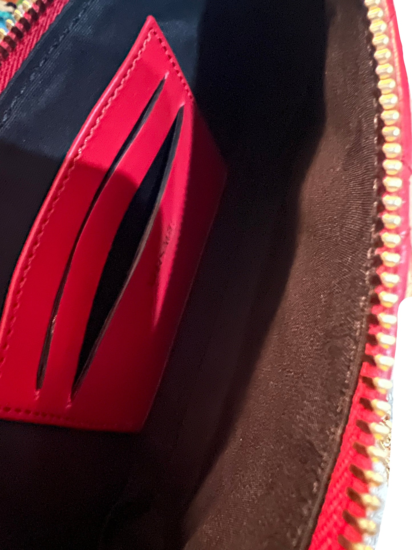 Versace Red Quilted Leather Pochette