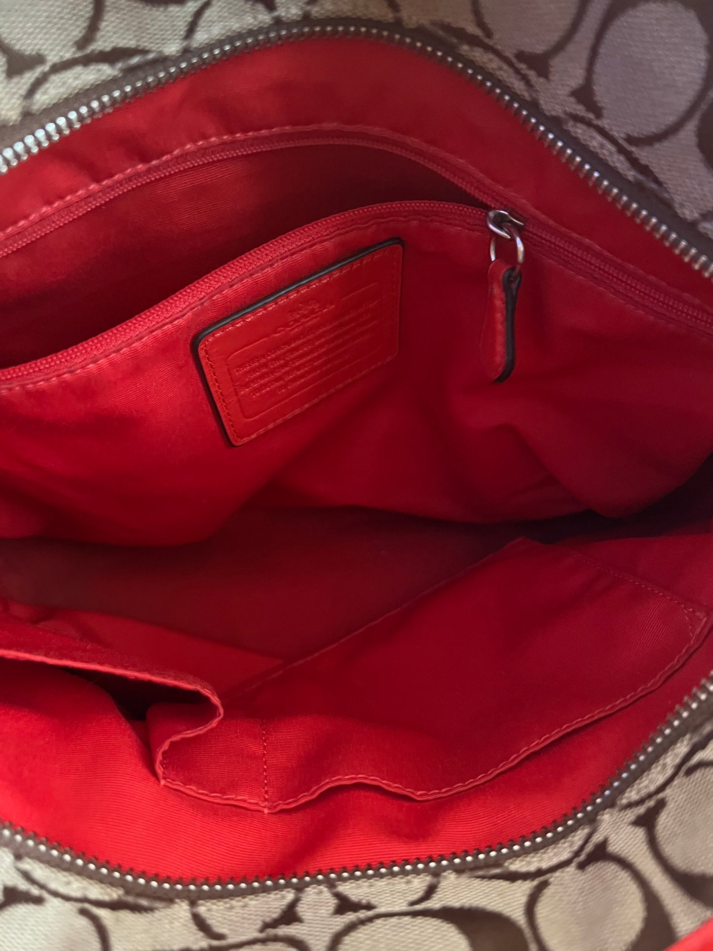 Coach Small Signature Tote Orange