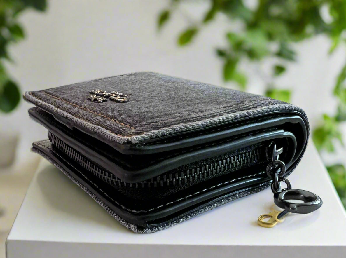 Coach Black Denim Wallet