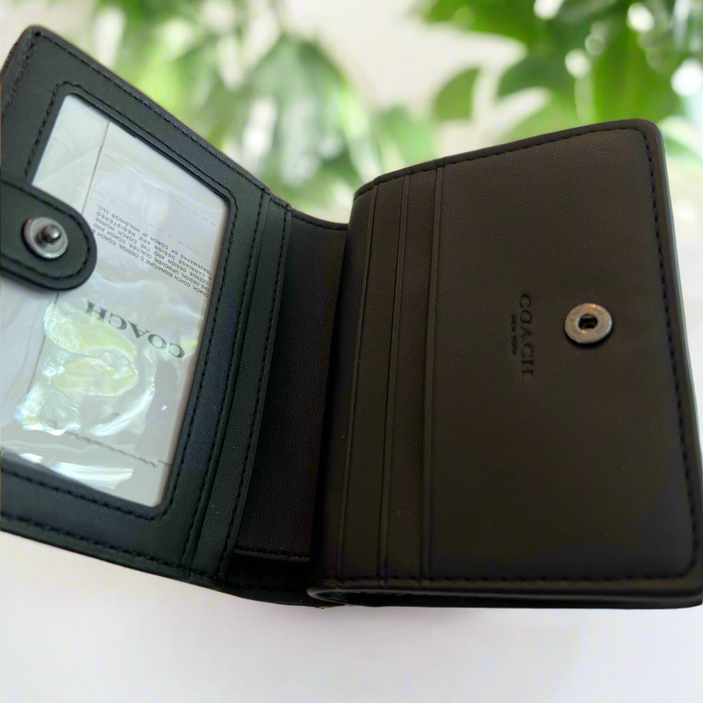 Coach Black Denim Wallet