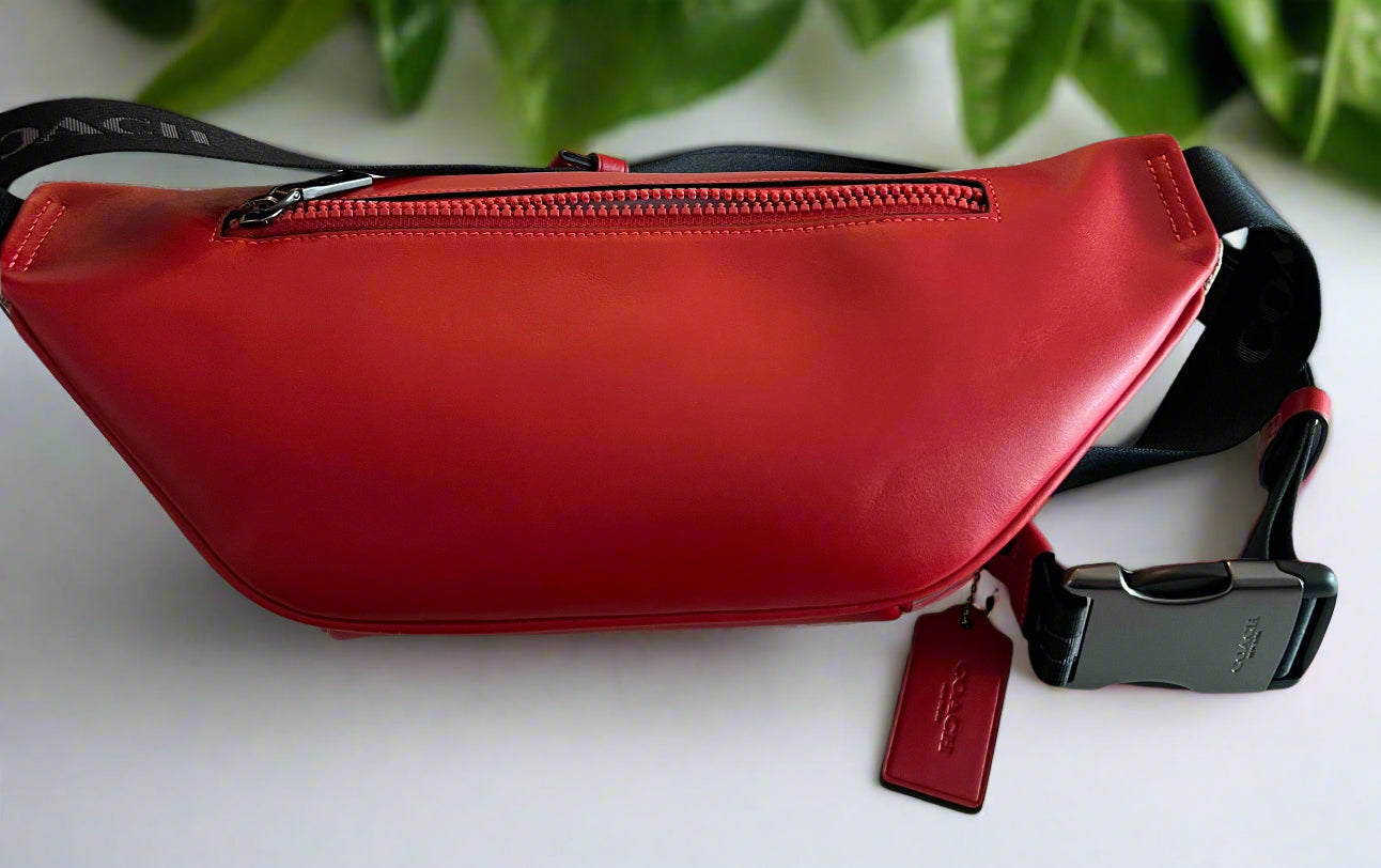 Coach Racer Red and Signature Bum Bag