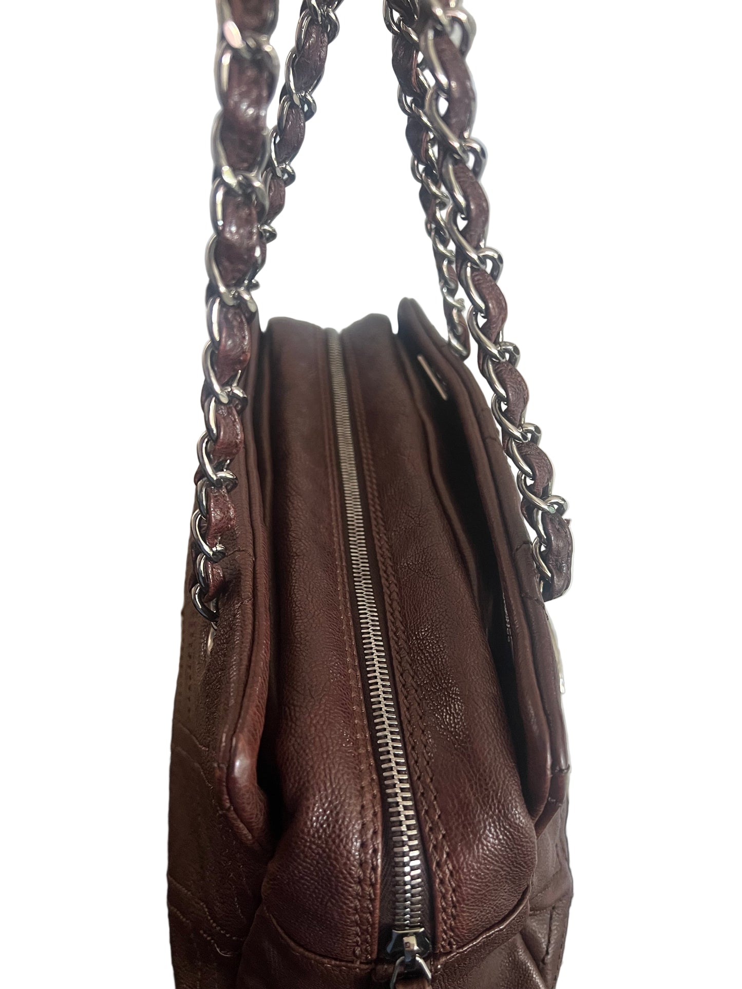 Chanel Caviarskin Dark Brown Tote