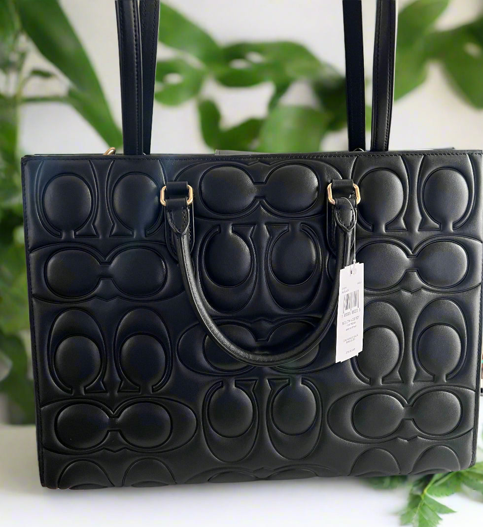 Coach Embossed Maggie Tote