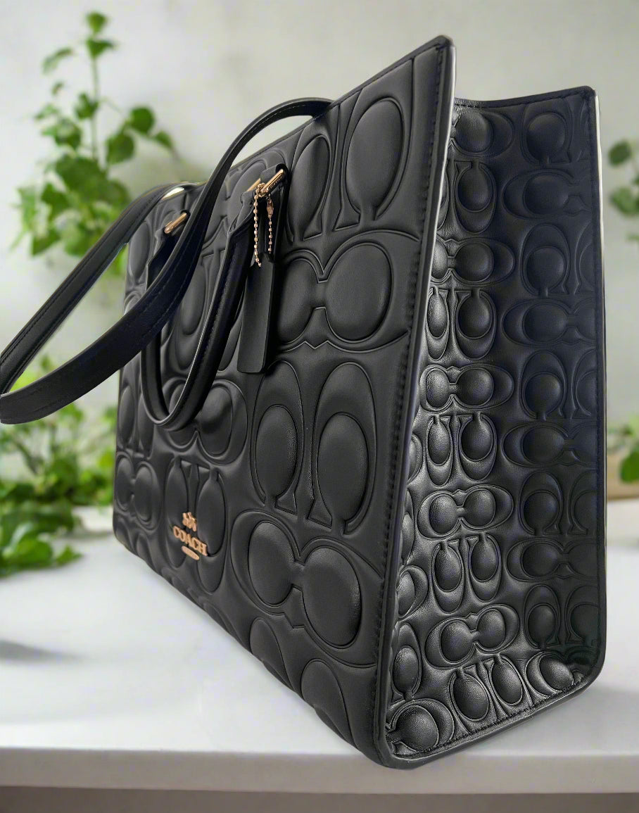 Coach Embossed Maggie Tote