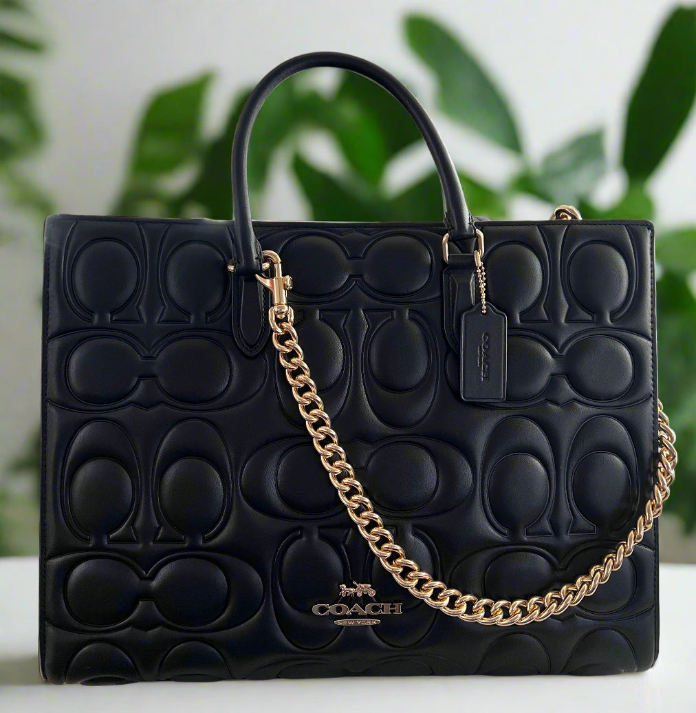 Coach Embossed Maggie Tote