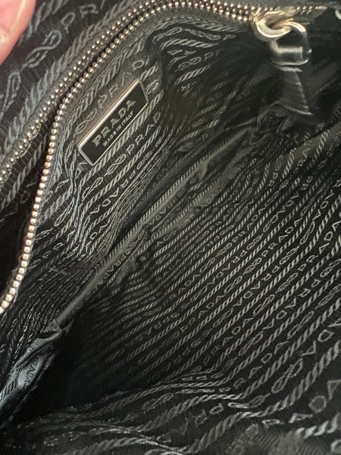 Prada Leather and Nylon Hobo