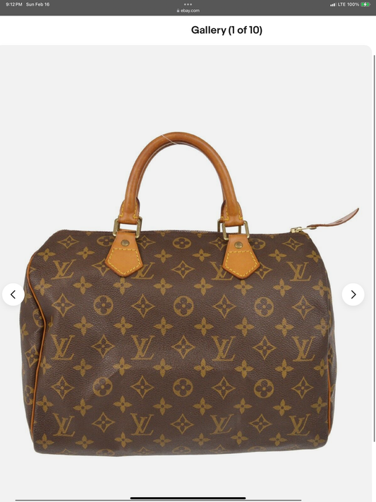 Louis Vuitton Monogram Canvas Speedy 30