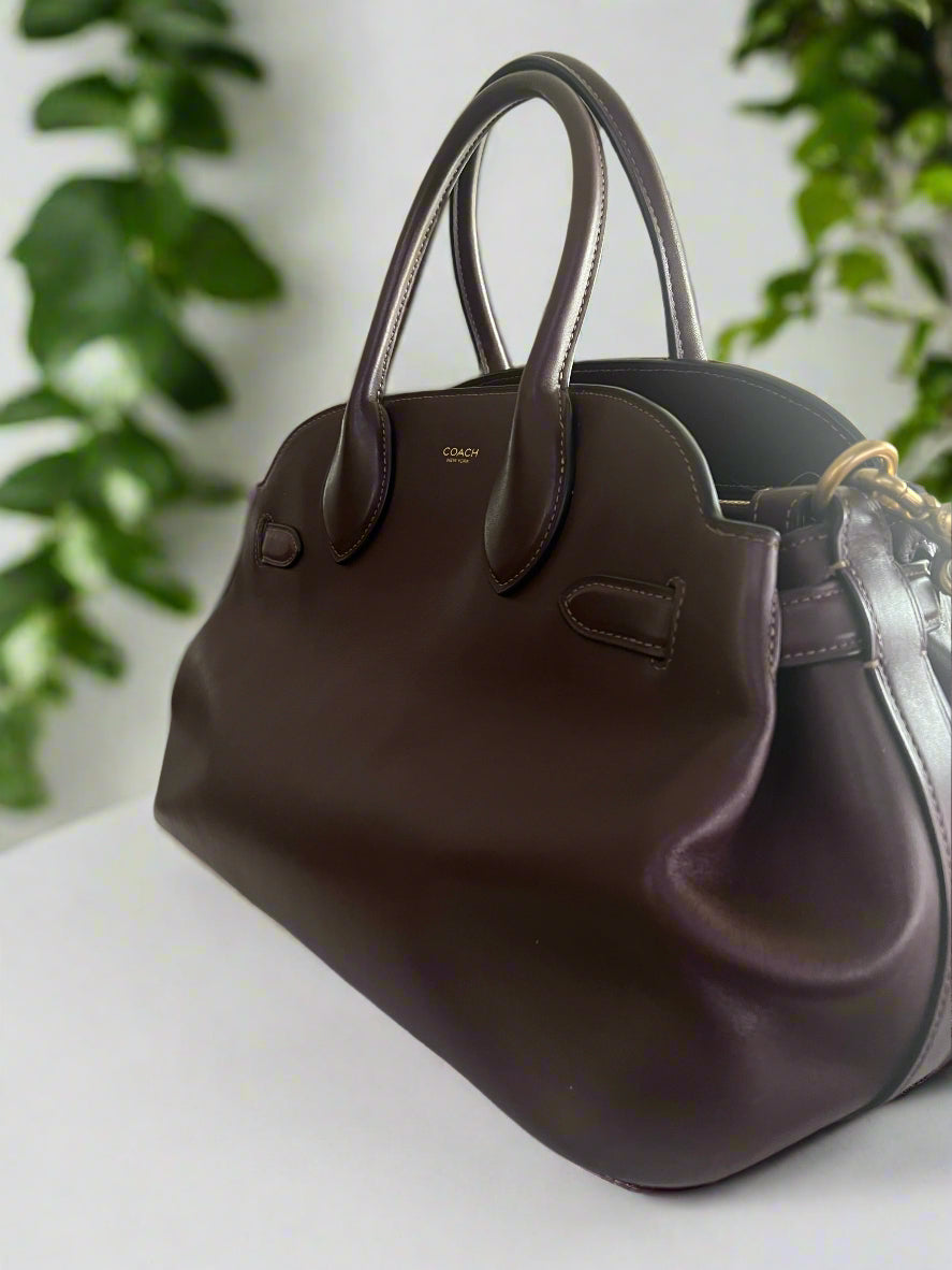Coach Empire 35 Satchel Dark Brown