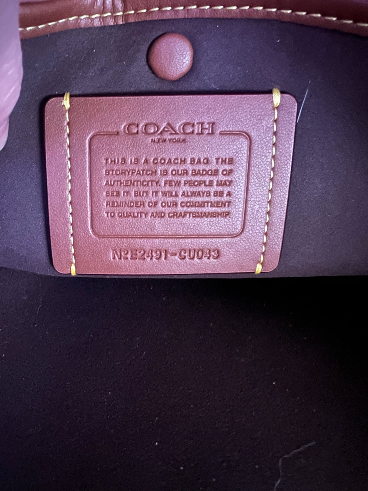 Coach Empire 35 Satchel Dark Brown
