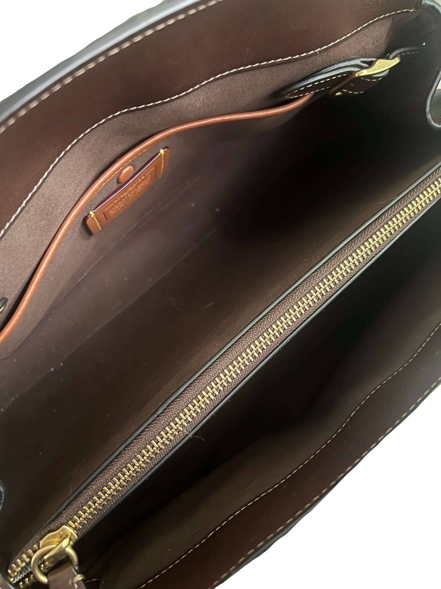 Coach Empire 35 Satchel Dark Brown