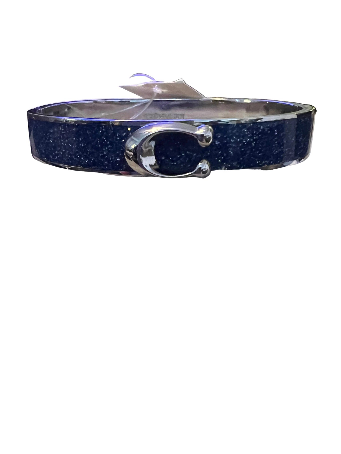 Coach Silver and Navy Bangle