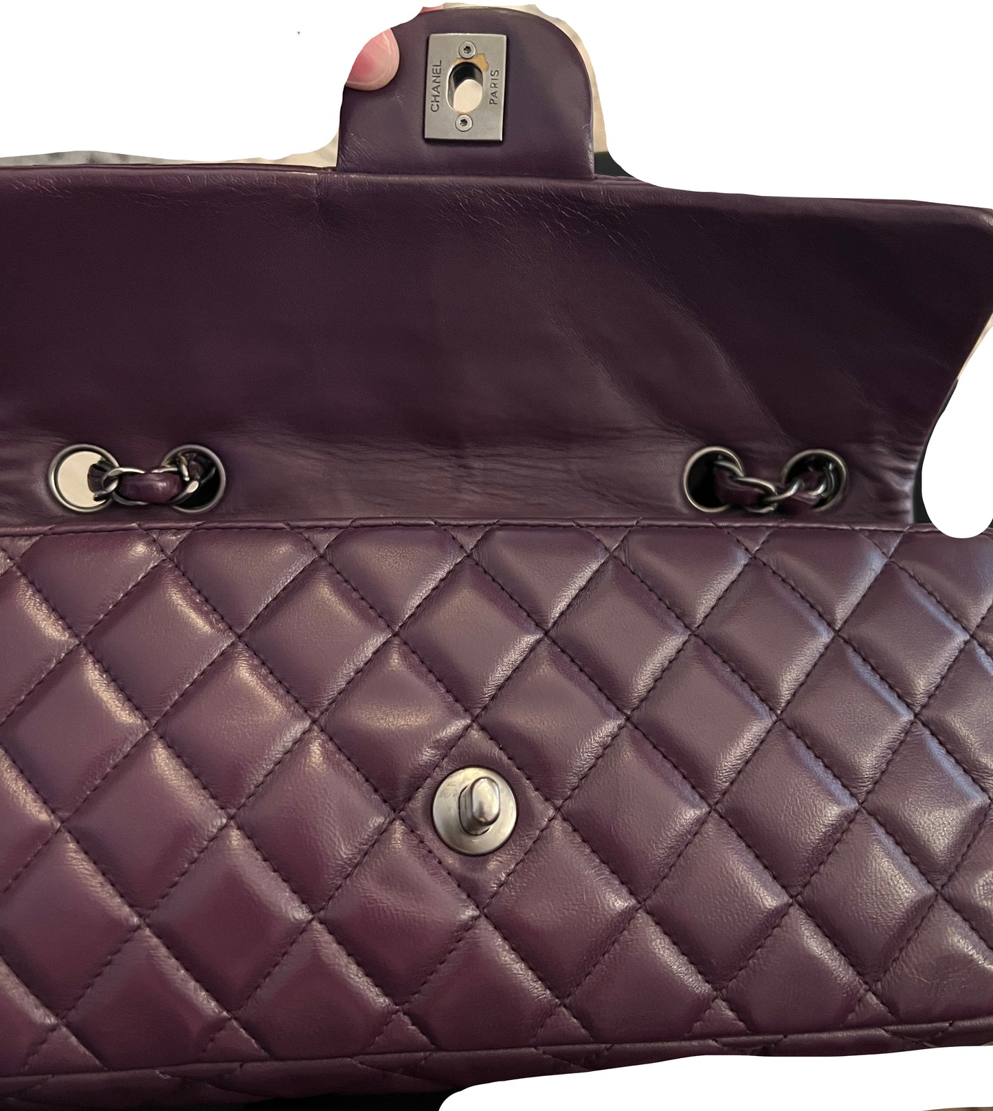 Chanel Quilted Lambskin East West
