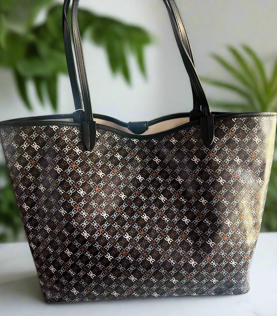 SE Coated Canvas Tote with Pochette