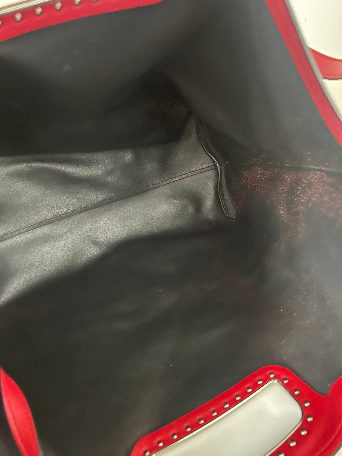Prada Vintage Red Leather Tote