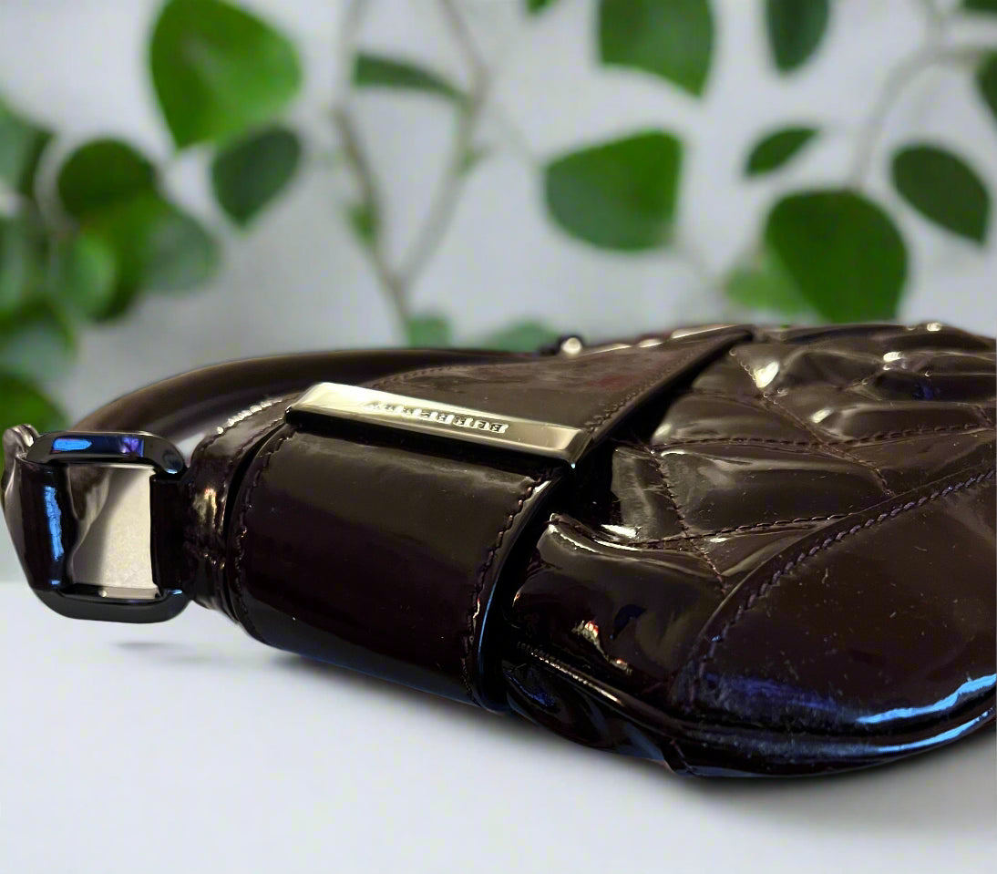 Burberry Patent Leather Shoulder Bag