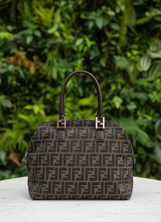 Fendi Zucca Top Handle Satchel
