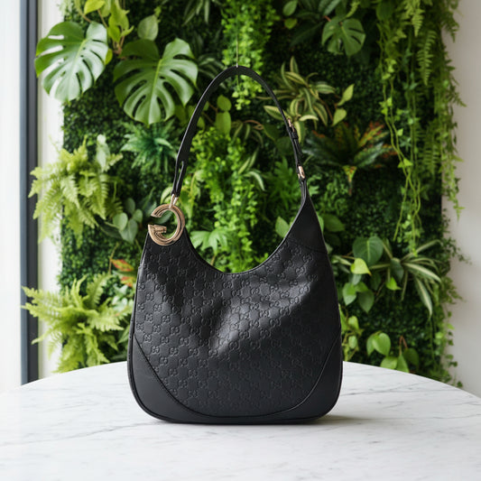 Gucci Embossed Leather Charlotte Hobo