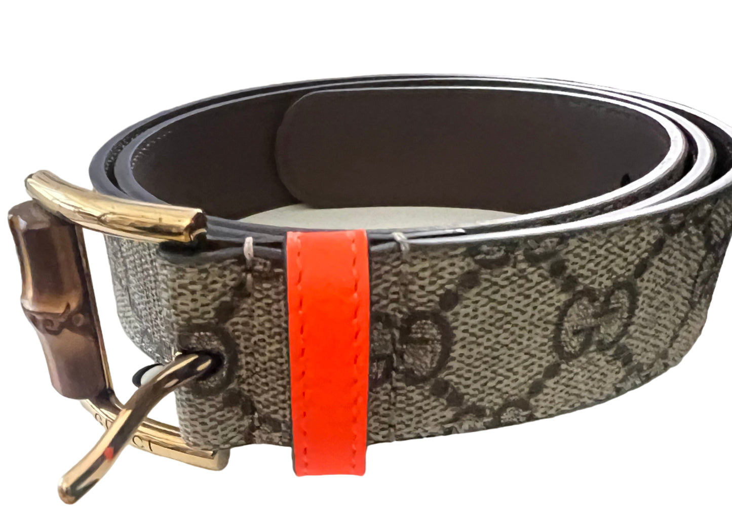 Gucci x Adidas Monogram Bamboo Belt