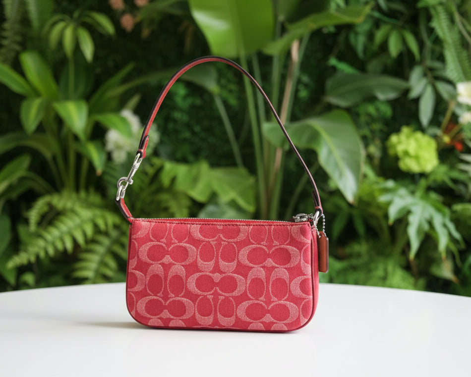 Coach Red Denim Nolita & Mini Nolita Charm