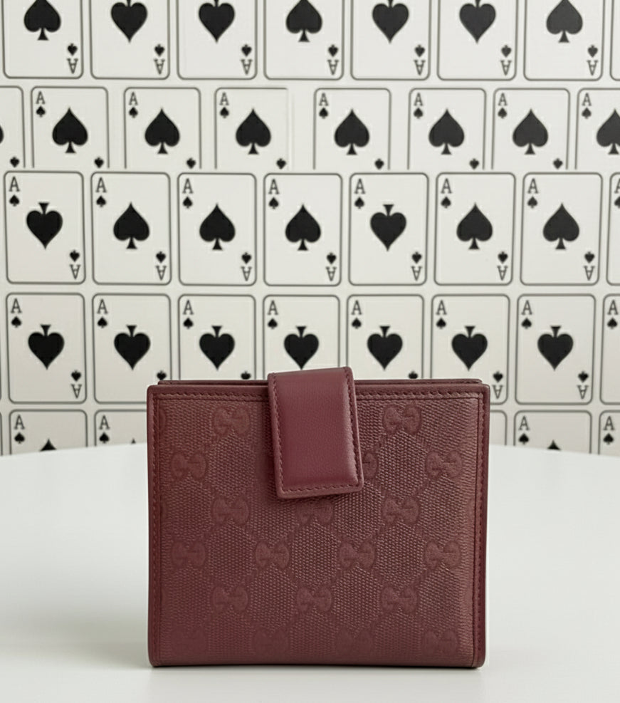 Gucci Coated Canvas Imprime Monogram Wallet