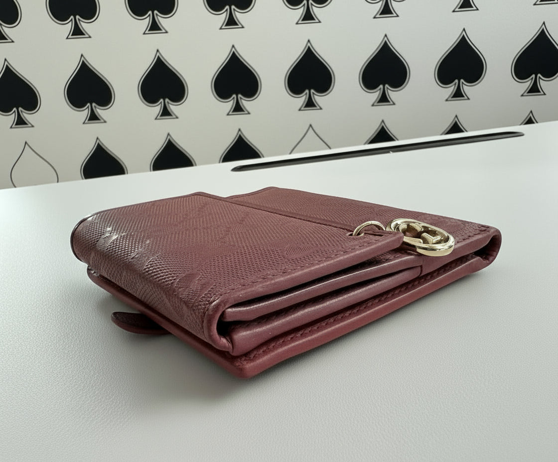 Gucci Coated Canvas Imprime Monogram Wallet