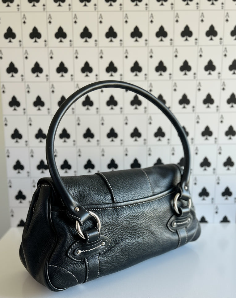 Dior Black Leather Saint Germain Satchel