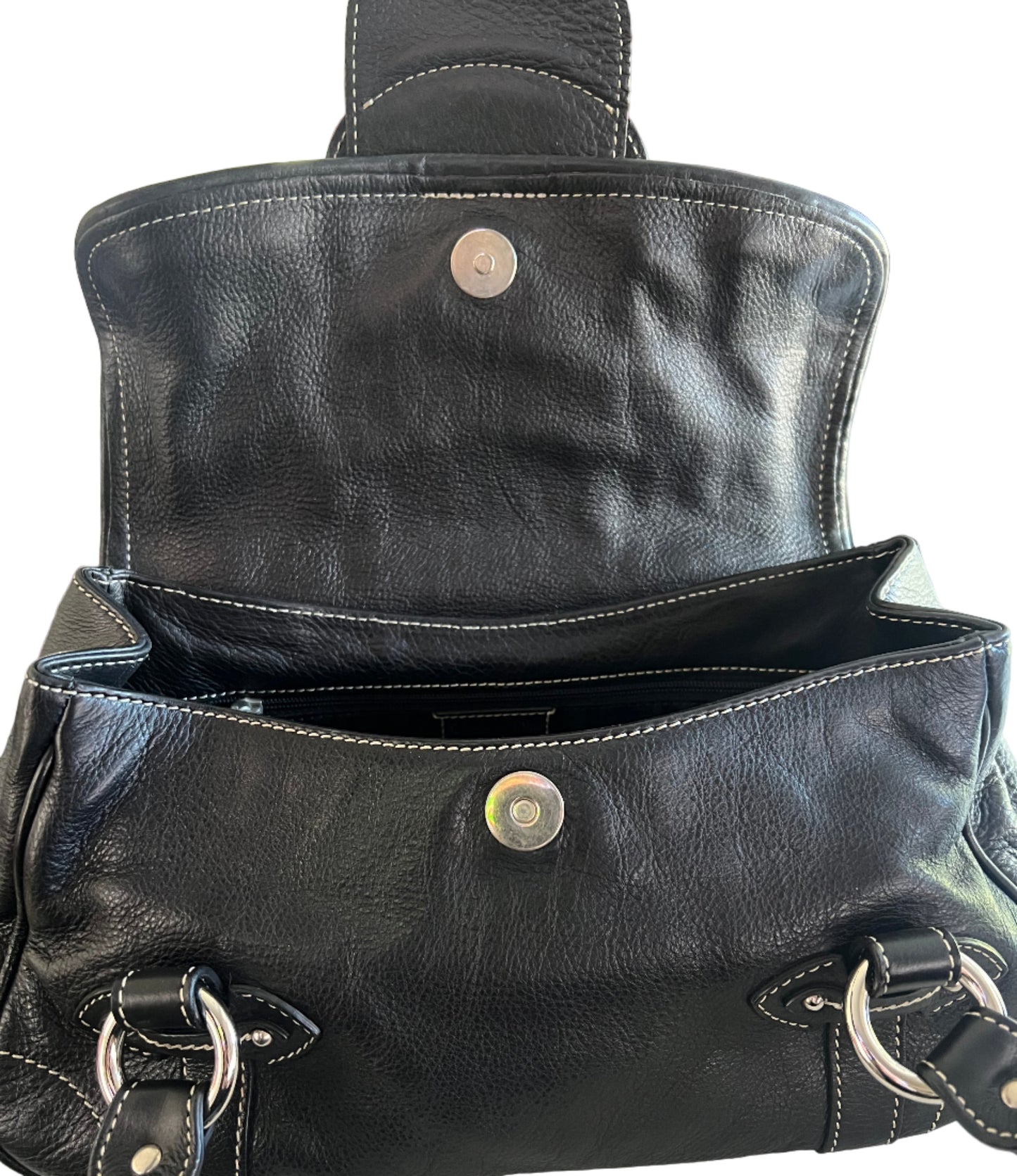 Dior Black Leather Saint Germain Satchel