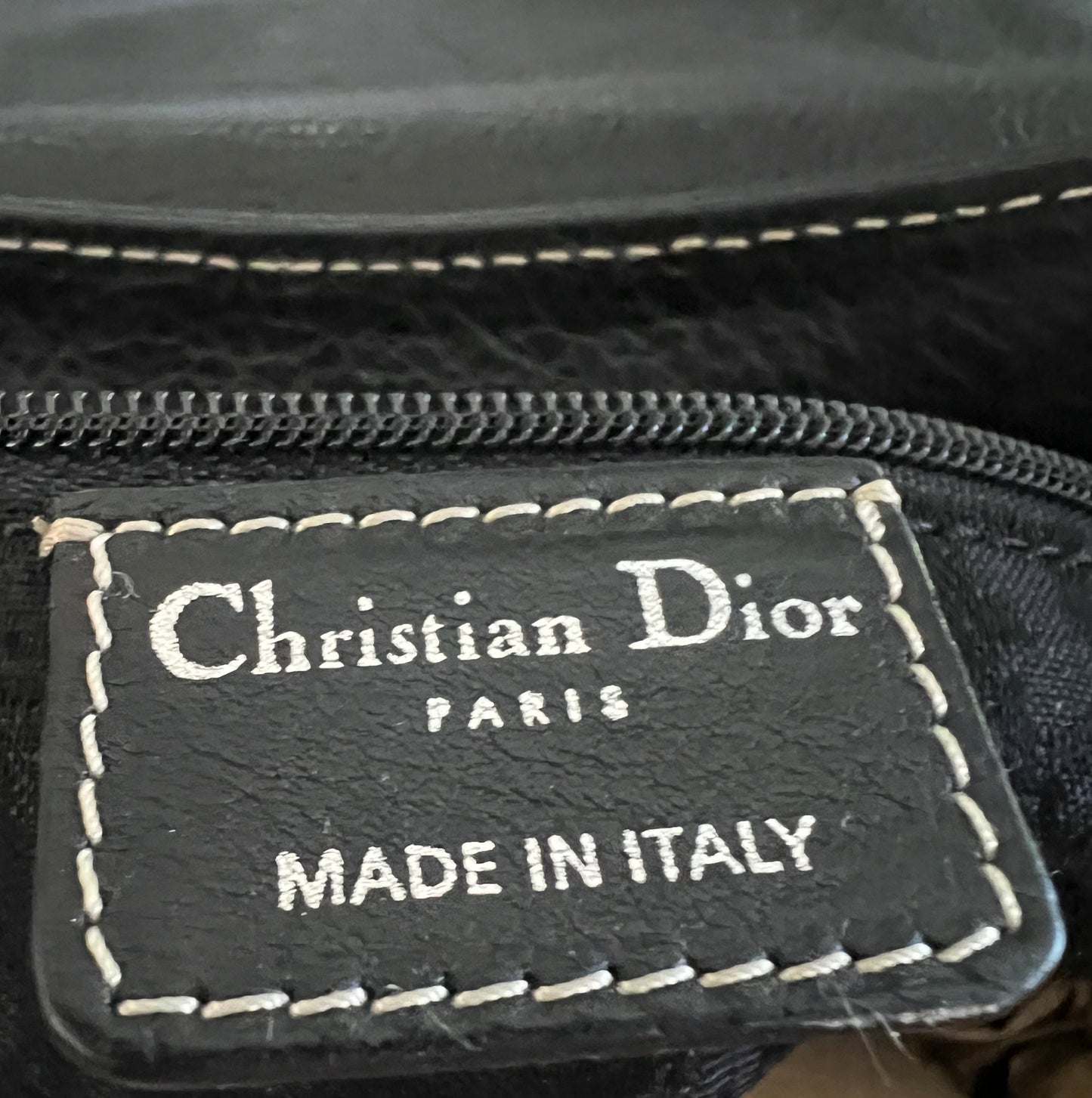 Dior Black Leather Saint Germain Satchel