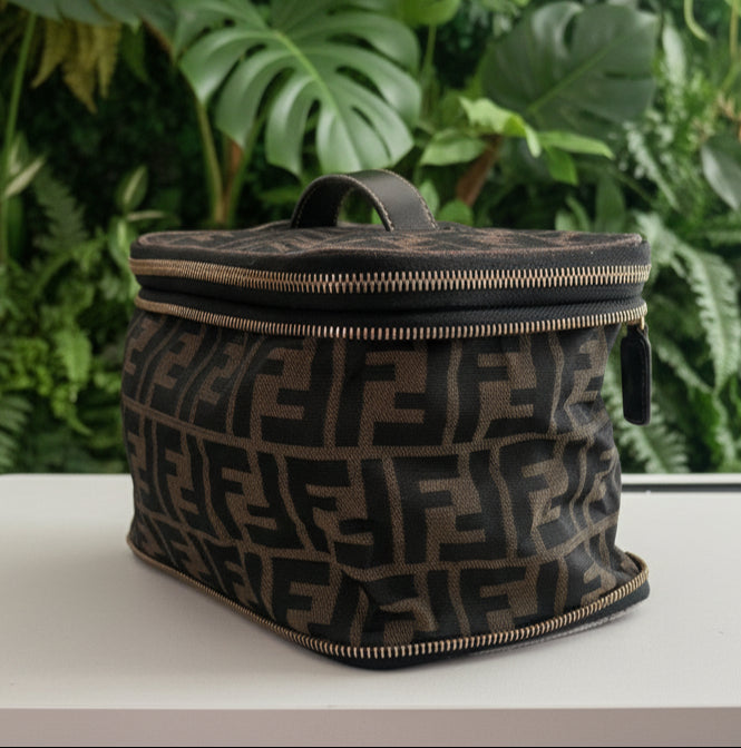 Fendi Zucca Canvas Collapsible Toiletry Pouch