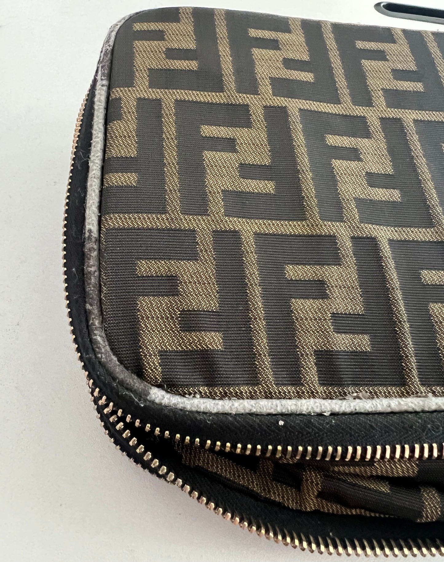 Fendi Zucca Canvas Collapsible Toiletry Pouch