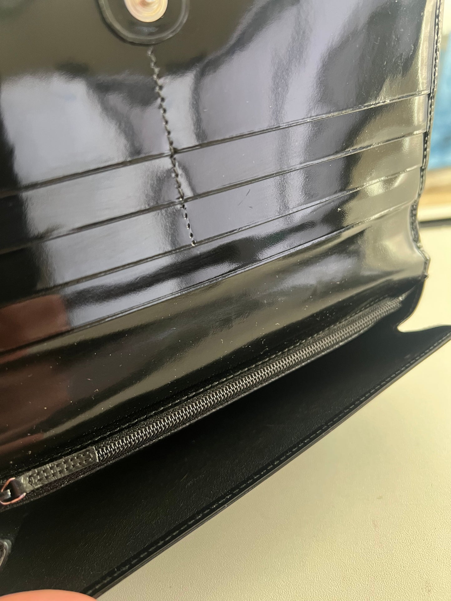 Gucci G Patent Leather Wallet