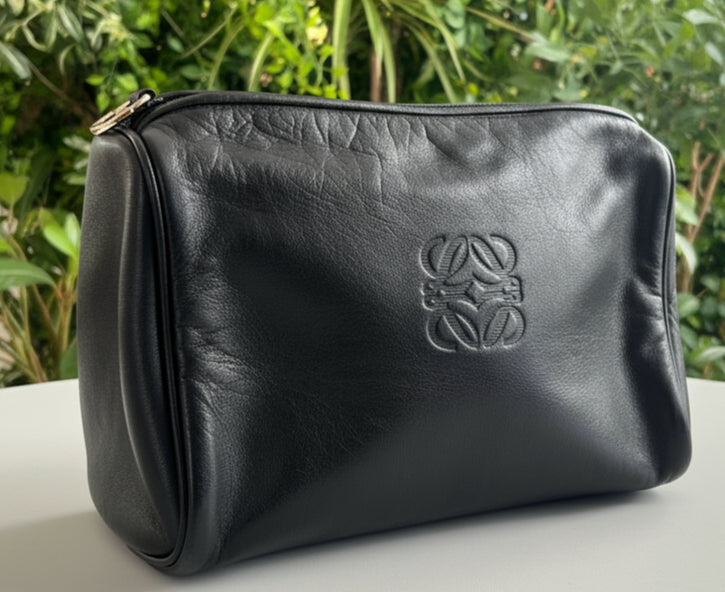 Loewe Leather Zip Toiletry Pouch