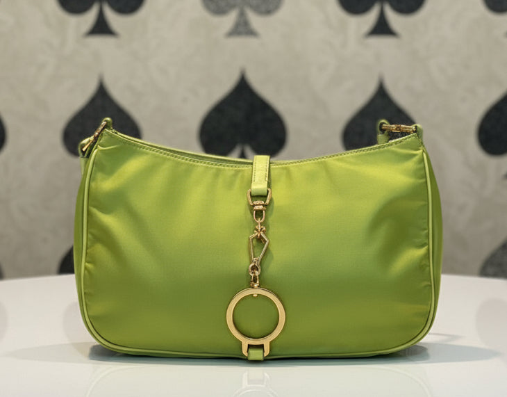 Prada Nylon Green Shoulder Bag