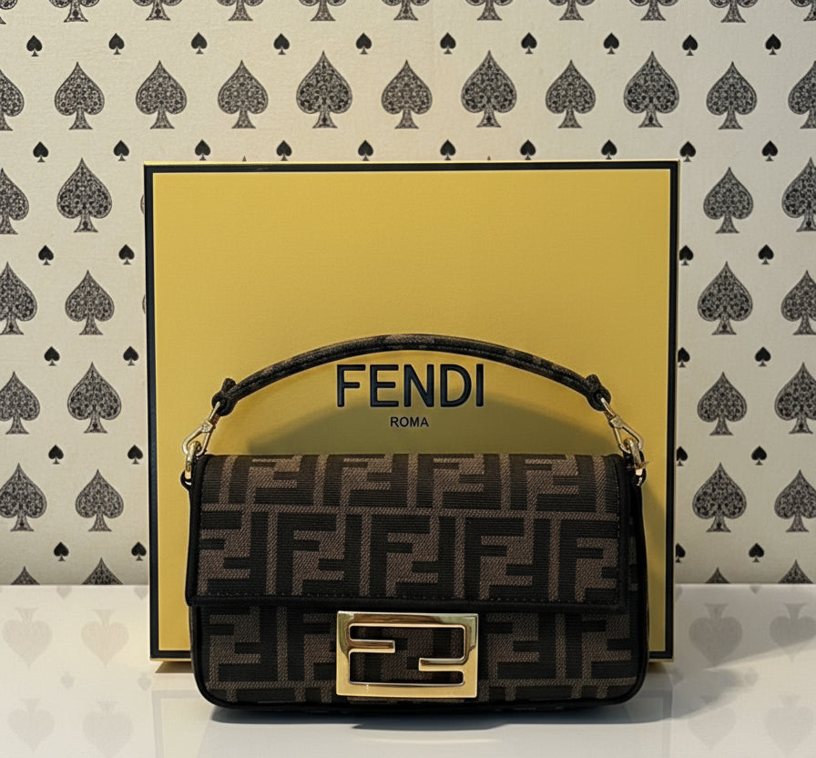 Fendi Midi Chain Zucca Baguette