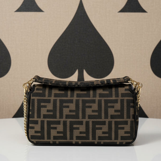 Fendi Midi Chain Zucca Baguette